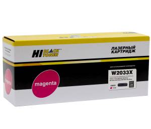 Картридж Hi-Black (HB-W2033X) для HP Color LaserJet Pro M454dn/M479dw, №415X, M, 6K б/ч Картридж Hi-Black (HB-W2033X) для HP Color LaserJet Pro M454dn/M479dw, №415X, M, 6K б/ч