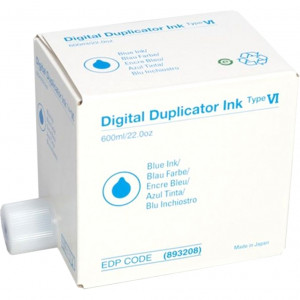 Чернила для дупликатора тип VI синие (5 картриджей*600мл) Ricoh 893208 Чернила для дупликатора тип VI синие (5 картриджей*600мл) Ricoh 893208